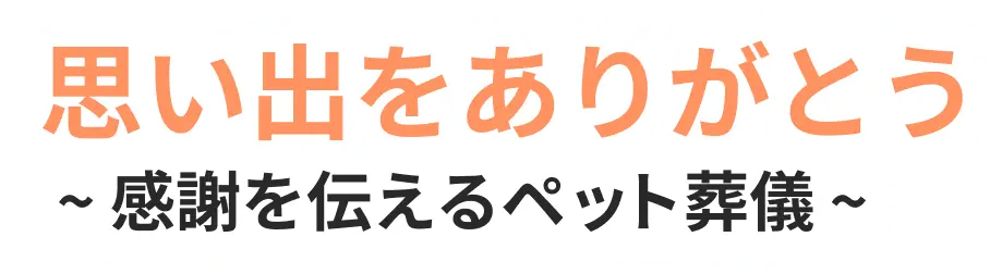 思い出をありがとう